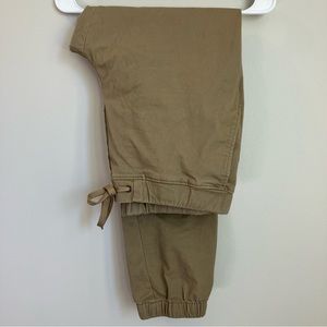 Goodfellow Pants Men’s Medium Khaki Joggers Drawstring Elastic Waist